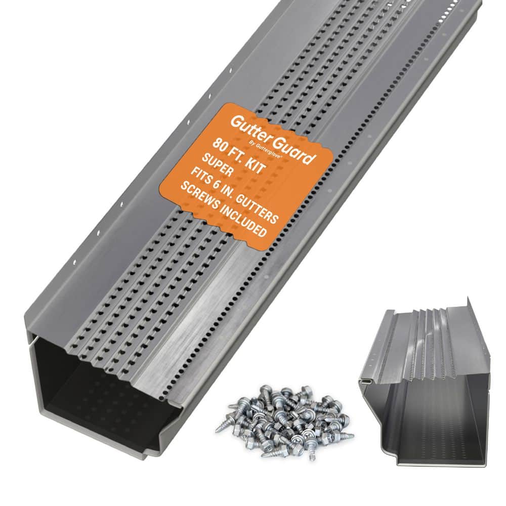 Gutter Guard by Gutterglove 4 ft. L x 6 in. W All-Aluminum