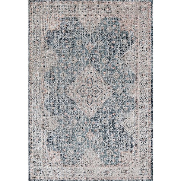 Rugs America Claire Fairway Oaks 2'6"x4' Vintage Blue Area Rug