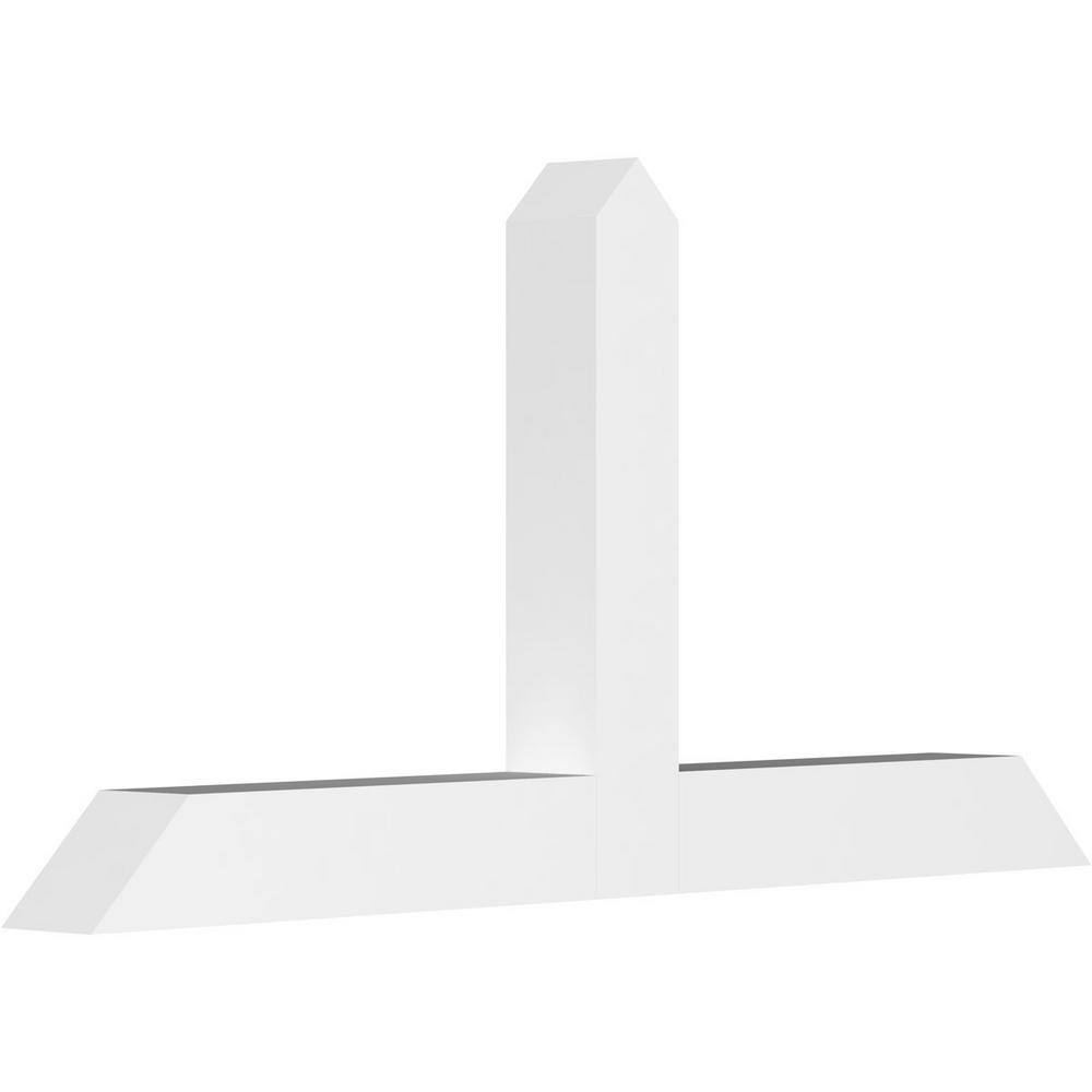 48 in. W x 24 in. H x 4 in. D x 4 in. F, 12/12 Pitch, Portland Signature Urethane Gable Bracket, Primed Tan price history on PriceWatchPro