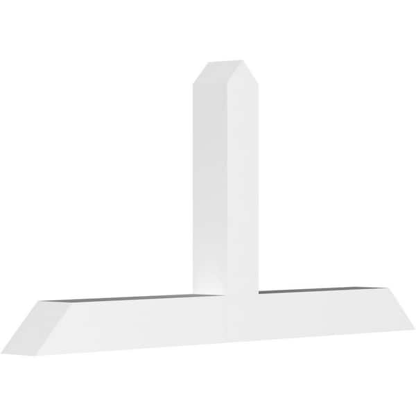 Ekena Millwork Portland 48 in. W x 24 in. H x 4 in. D Signature Polyurethane Bracket