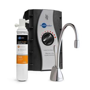 Indulge Contemporary Instant Hot Water Dispenser w/ Standard Filtration System & 1-Handle 8.4in. Faucet in Chrome