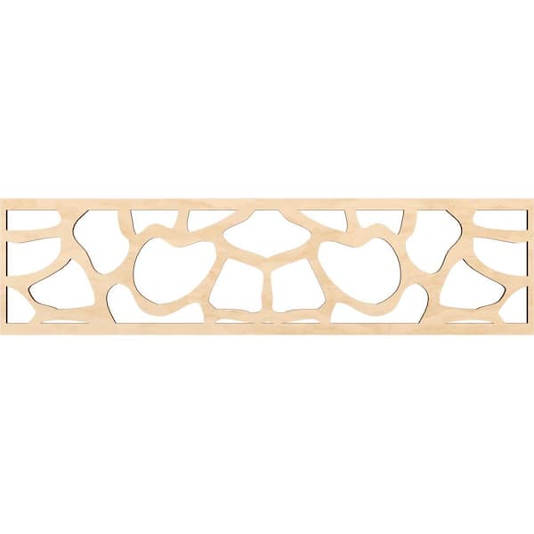 Ekena Millwork Rochester Fretwork 0.375 in. D x 47 in. W x 12 in. L Birch Wood Panel Moulding