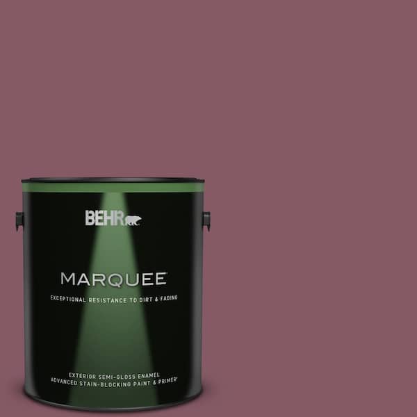 BEHR MARQUEE 1 gal. #100D-6 Rose Garland Semi-Gloss Enamel Exterior Paint & Primer