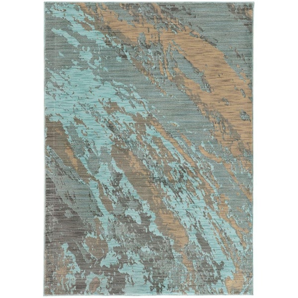 Home Decorators Collection Java Blue 7 ft. x 10 ft. Area Rug