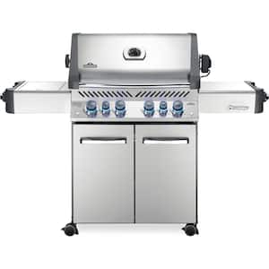Prestige 500 6-Burner Propane Gas Grill in Stainless Steel with Infrared Side and Rear Burners