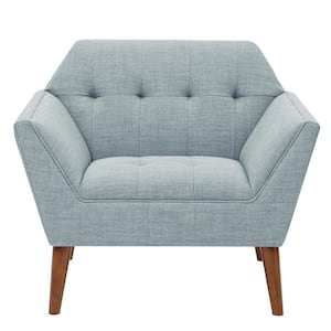 Newport Light Blue Tufted Lounge Arm Chair