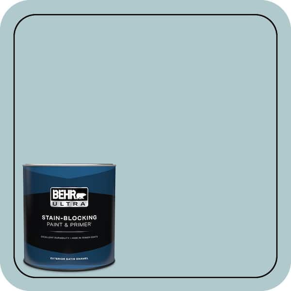 BEHR ULTRA 1 qt. Home Decorators Collection #HDC-SM14-8 Floating Blue Satin Enamel Exterior Paint & Primer