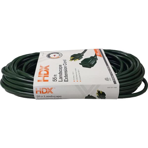 Have a question about HDX 55 ft. 16/3 Green Outdoor Extension Cord