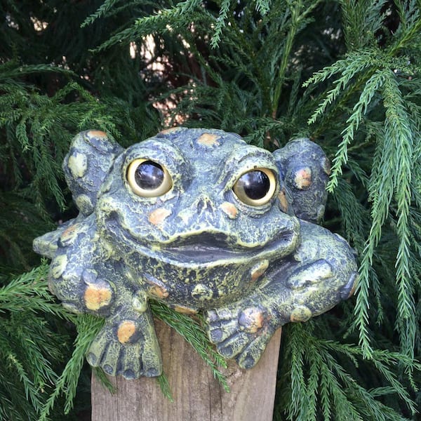Toad Hollow Shelf-Sitter Statue, Large 98555 - The Home Depot