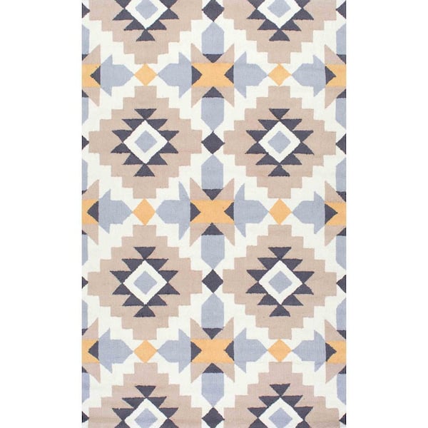 nuLOOM Terica Tribal Mustard 4 ft. x 6 ft. Area Rug