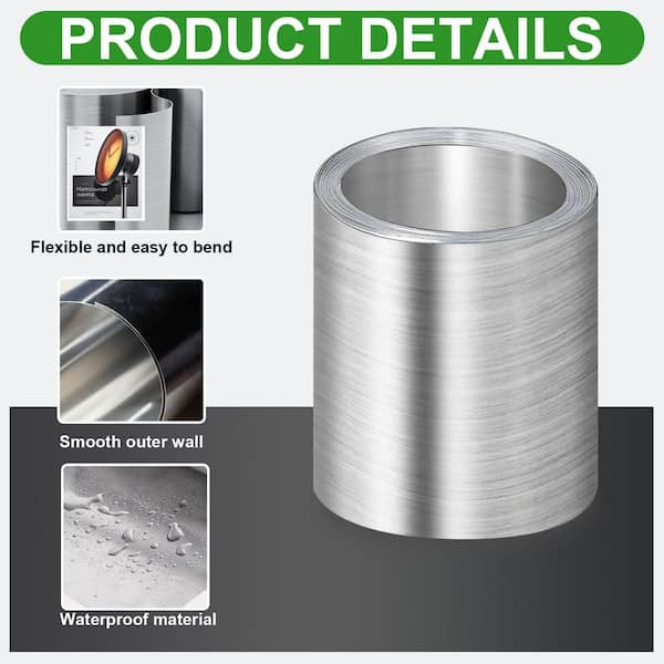 4 in. x 20 ft. Aluminum Roll Roof Flashing (1-Pack)