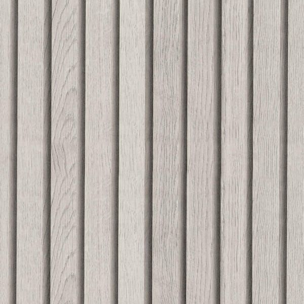 Jeedeson Thickened Wood Grain PVC Peel and Stick Wallpaper Roll (Set of 2) in Grey