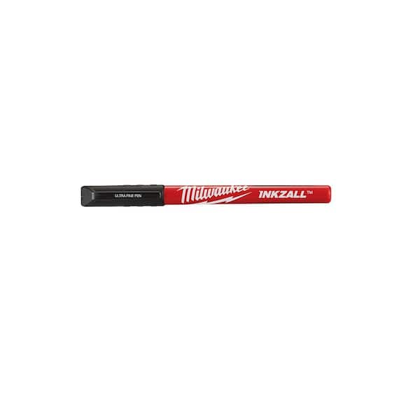  Milwaukee Inkzall Point Markers, Fine, Black, Pack of 12 :  Office Products