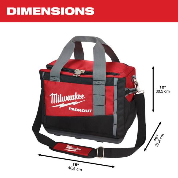 Milwaukee 16" New Fuel Heavy Duty Contractor Tool Bag 16" L x 11" W x 11" D 
