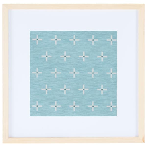SAFAVIEH Suzette Framed Mixed Media Abstract Wall Art 18 in. x 18 in.