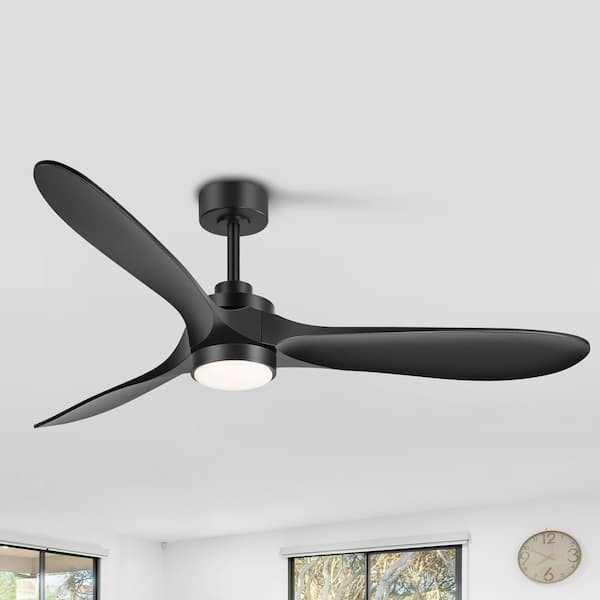 Parvez 60 in. Integrated LED Indoor White Ceiling Fans with Light and Remote Control Included
