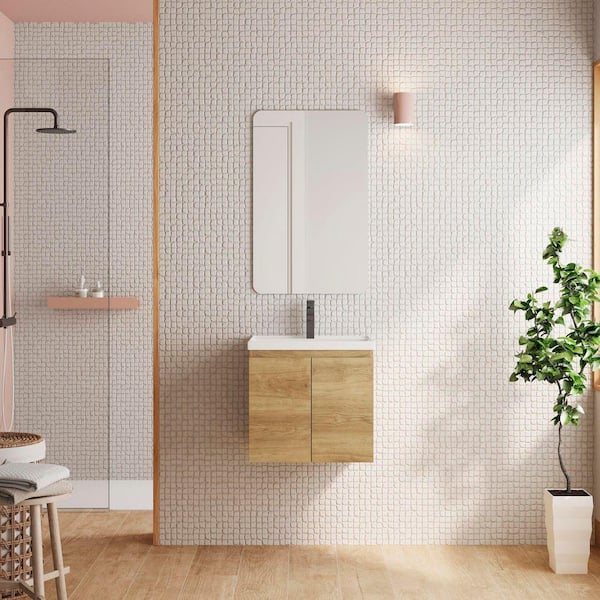 HOMEVY STUDIO Niza 20 in. W x 16 in. D x 20.5 in. H Single Sink