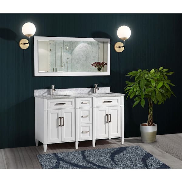 6 Piece Marble Bathroom Accessory Set Light Gray - Decora Loft