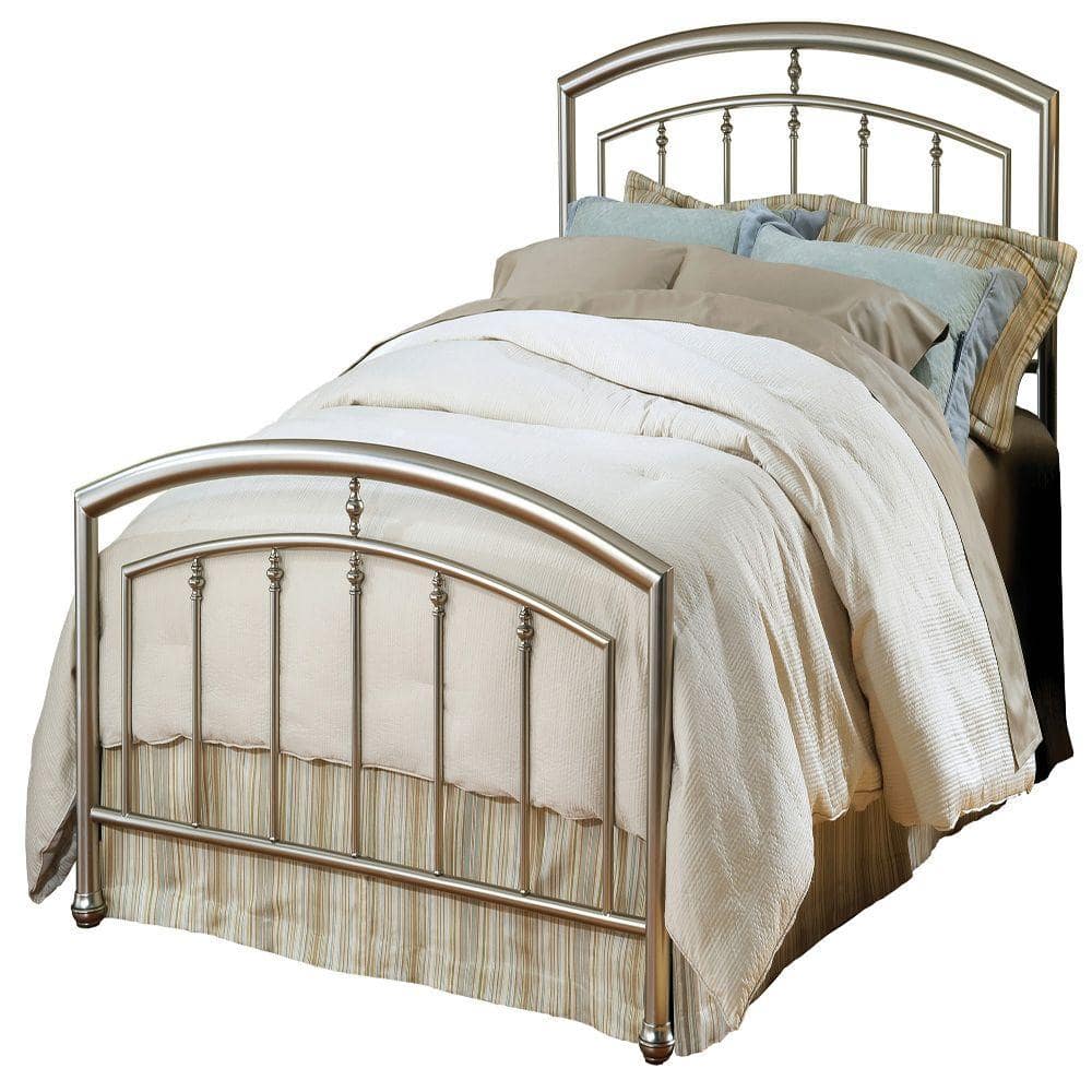 Hillsdale Furniture Claudia King-Size Bed Set, Matte Nickel -  1685BKR