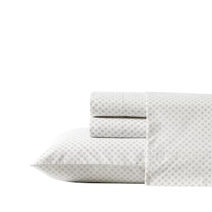 Millstone 4-Piece Beige Cotton Queen Sheet Set
