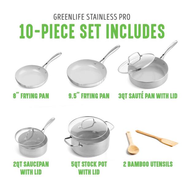 GreenLife, Artisan Sauce Pan Set with Lids