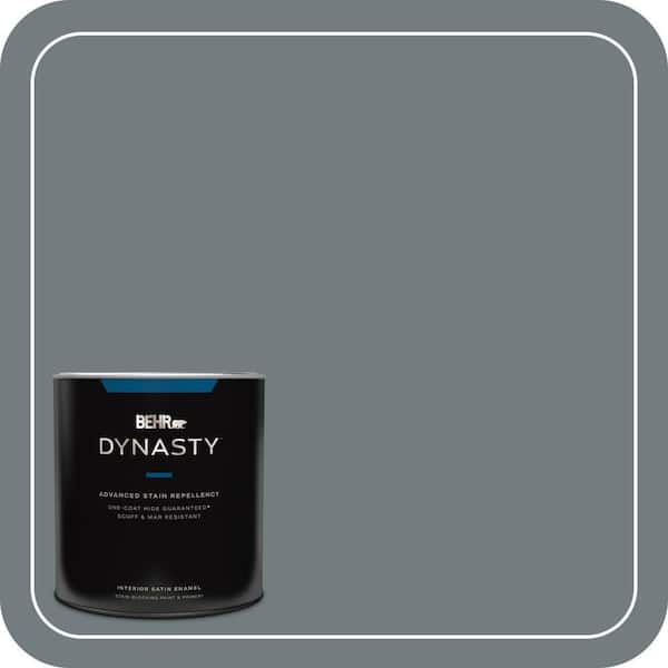 BEHR DYNASTY 1 qt. #720F-5 Hidden Peak Satin Enamel Interior Stain-Blocking Paint & Primer