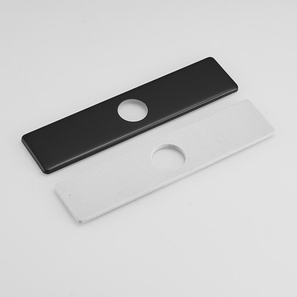 Matte Black Stainless Steel Kitchen Sink Faucet Hole Cover Plate