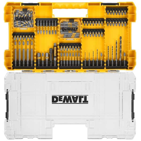 DEWALT Maxfit 1/4 in. Black and Gold Impact Ready Metal Drill and Steel  Screwdriving Bit Set (120-Piece) DWAMF120SET - The Home Depot
