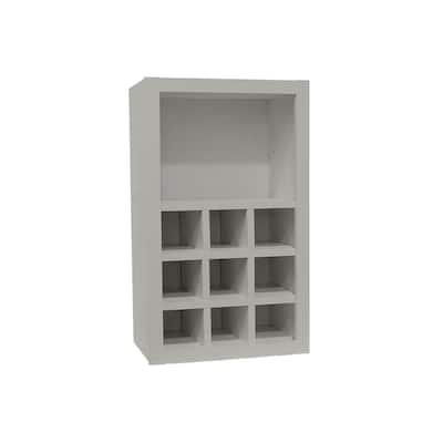 Shaker Assembled 18x30x12 in. Wall Flex Kitchen Cabinet with Shelves and Dividers in Dove Gray