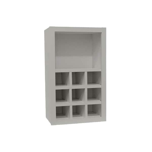 Hampton Bay Shaker Assembled 18x30x12 in. Wall Flex Kitchen Cabinet with Shelves and Dividers in Dove Gray