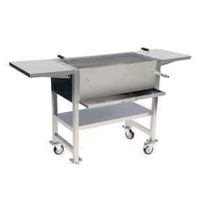 Stainless Steel Charcoal Grill in Grey