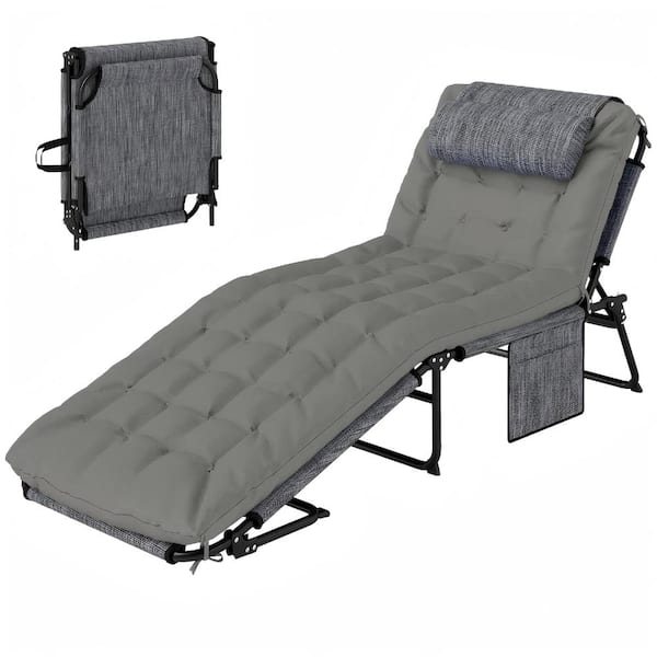 Outdoor Sun Lounger & Folding Chaise Lounge Chair – Portable for Patio and Poolside