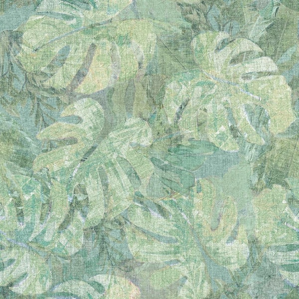 RoomMates Green and Blue Jungle Leaf Canopy Peel and Stick Wallpaper (Covers 28.29 sq. ft.)