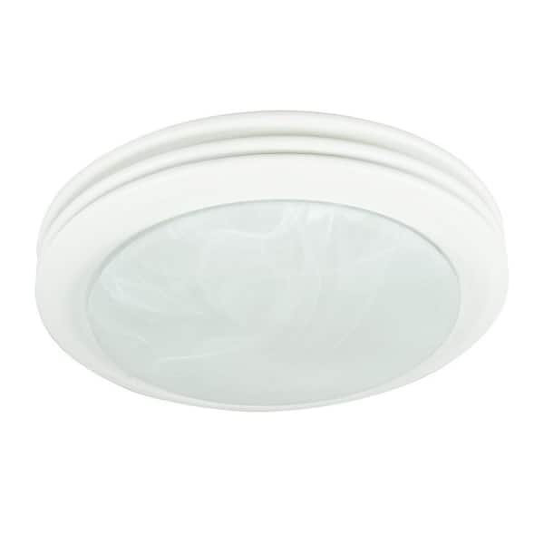 GOOD HOUSEKEEPING Yorkshire Decorative 80 CFM Bathroom Ventilation Exhaust Fan with Lighting in Satin White