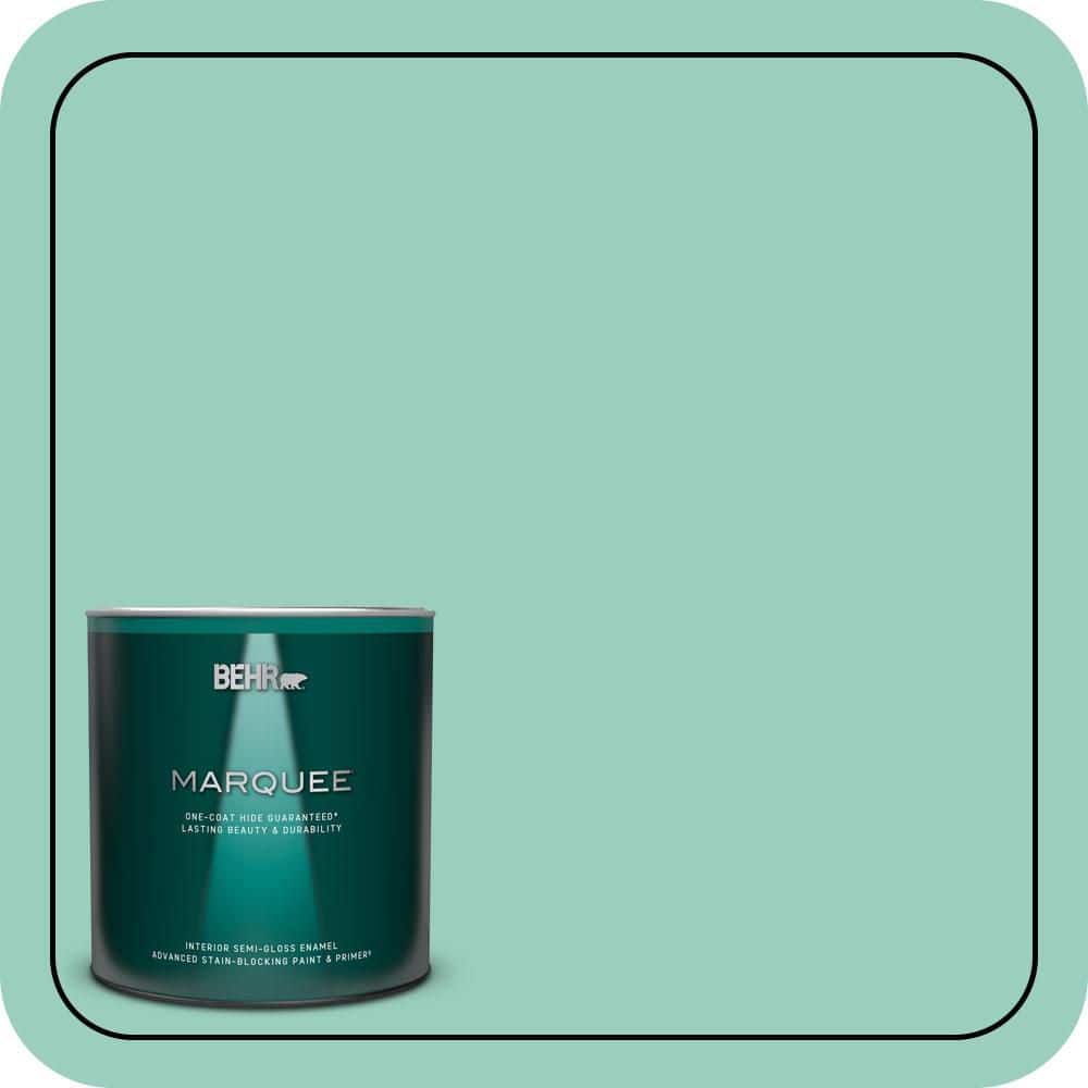 1 qt. Home Decorators Collection #HDC-SM14-6 Thermal Aqua Semi-Gloss Enamel Interior Paint & Primer price history on PriceWatchPro