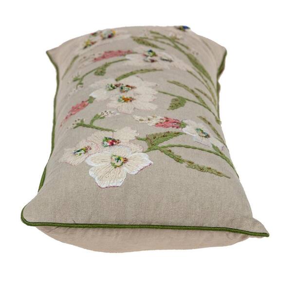 Black Daisy Floral Pillow Cover Modern II Art Nouveau Cushions