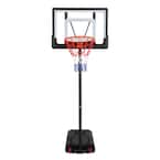 5.2 ft. to 6.9 ft. Adjustable Height Removable Basketball Hoop with 2 Wheels