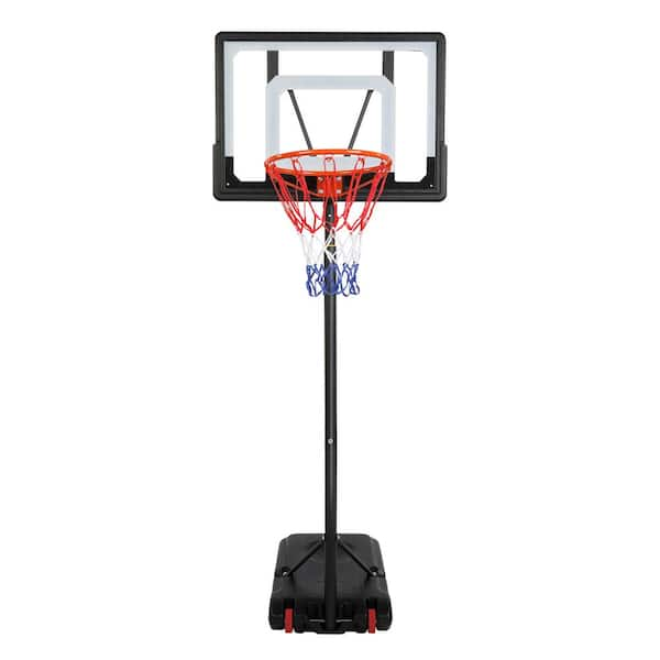 Karl home 5.2 ft. to 6.9 ft. Adjustable Height Removable Basketball Hoop with 2 Wheels