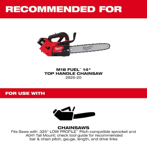 14 in. Chainsaw Bar & Chain Combo with .325 in. Low Profile Pitch and .043 in. Gauge