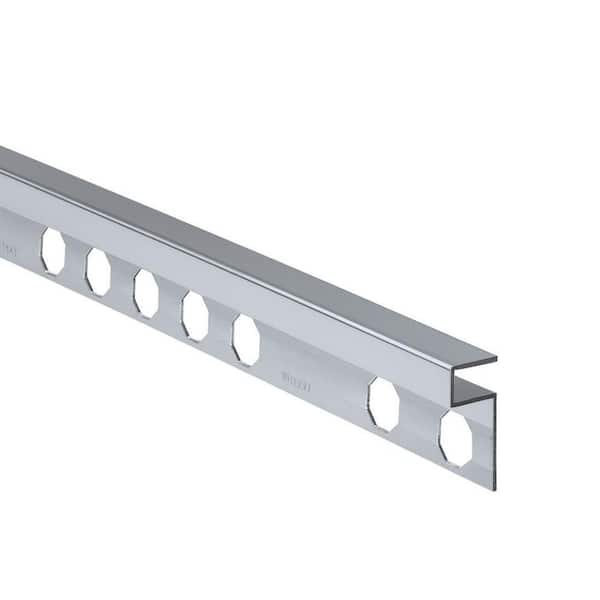 Novolistel 3 Mirror Bright 1/2 in. x 98-1/2 in. Aluminum Tile Edging Trim