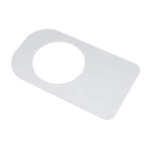 White Plastic Square Toilet Base Plate