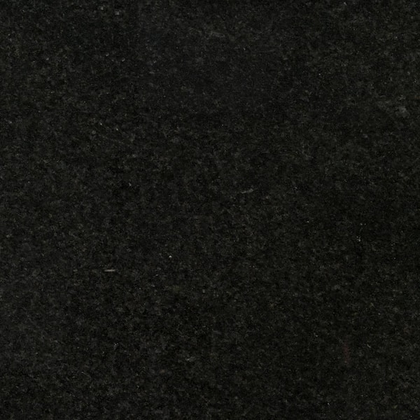 STONEMARK 3 in. x 3 in. Granite Countertop Sample in Black Pearl Polished