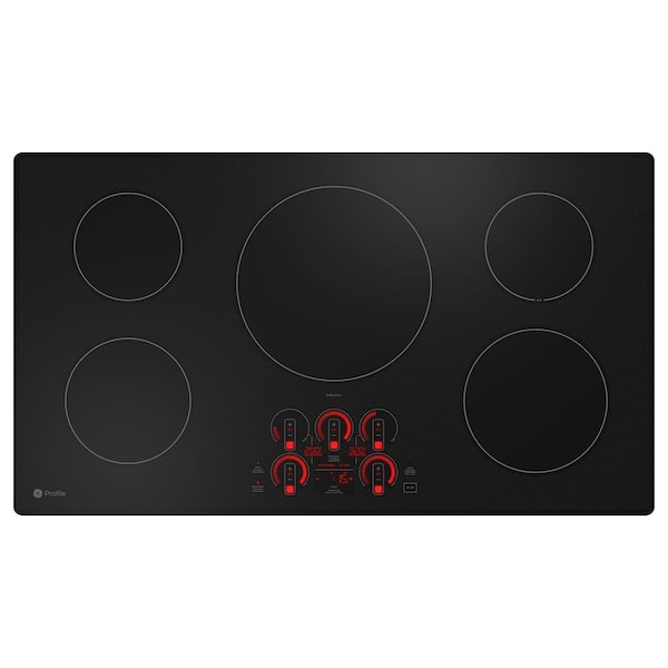 GE Profile 36 in. 5 Burner Element Smart Smooth Induction