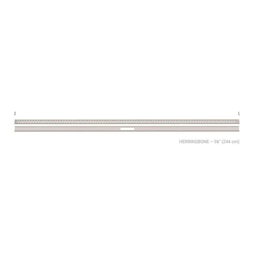 Kerdi-Line-Vario Greige 96 in. Herringbone Grate and Channel Floor Installation Kit for Accessory price history on PriceWatchPro
