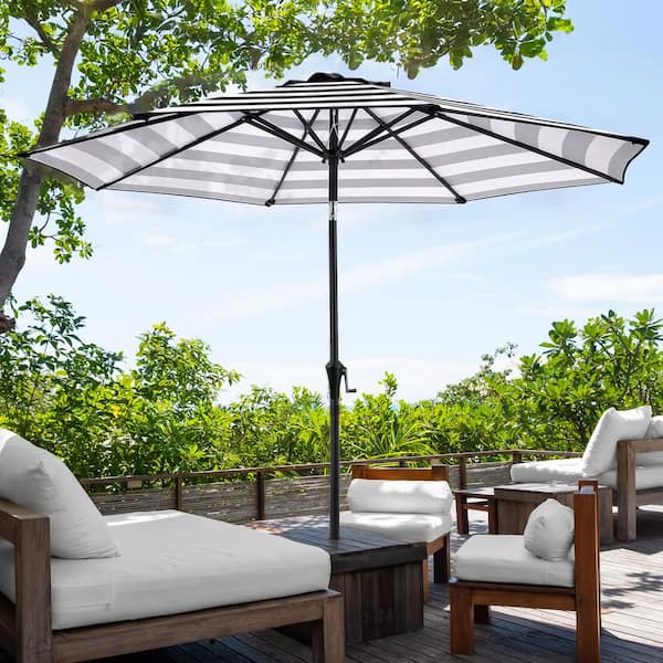 ainfox patio umbrella Ainfox 15 ft Tiki Thatched Umbrella with Sandbags Base, Hawaiian, Patio, Beach