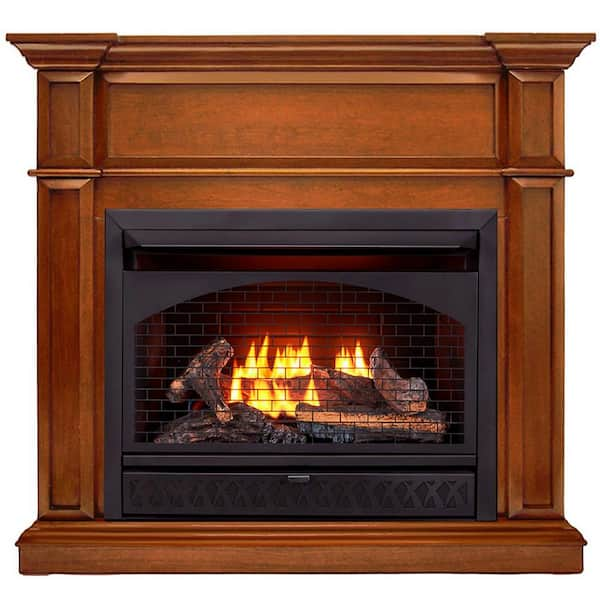 Procom Heating 26 000 Btu Dual Fuel Vent Free Gas Fireplace System T 