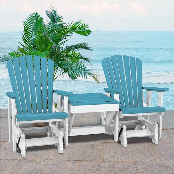American Furniture Classics All Poly 76 2-Person Aruba Blue