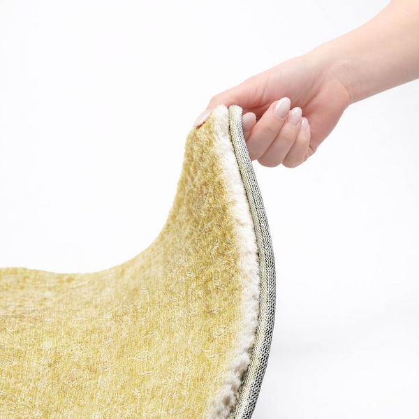 Dream Shag Premium Machine Washable Abstract ADS703 Honey 10 ft. x 14 ft. Area Rug