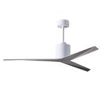 Eliza 56 in. Indoor/Outdoor Gloss White Ceiling Fan with Remote Control and Wall Control