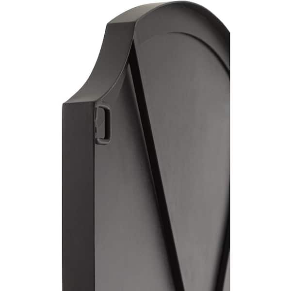 Livabliss Galey Alix Landon Traditional Mantel Mirror, 38 in. H x 52 in. W x 2 in. D, Black GALA1001-3852